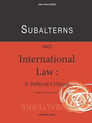 cover image of Subalterns and International Law